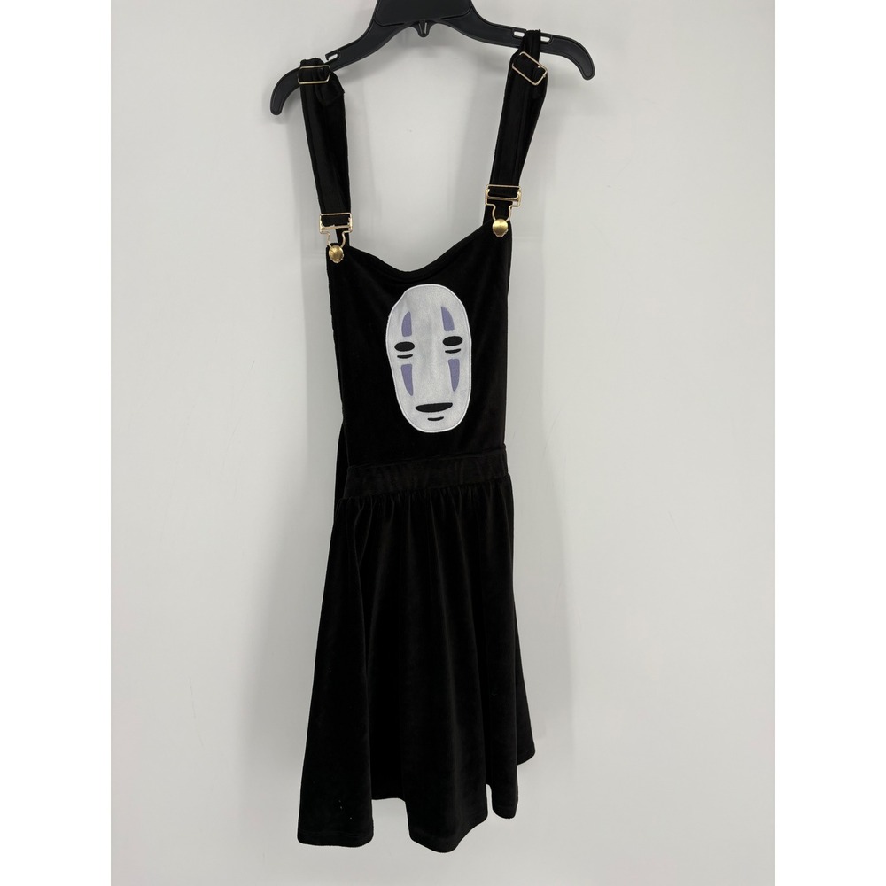 Her Universe Pinafore Dress Womens L Black Spirited Away No Face Corduroy Skater